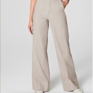 SPANXsupersmooth™ Stretch Twill Wide Leg Pant | Bone| Sz XL Tall
